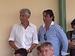 Il presidente del Real Forte Querceta Mussi e il vicesindaco del Comune di Forte dei Marmi Il presidente del Real Forte Querceta Mussi e il vice sindaco di Forte dei Marmi